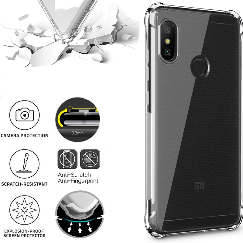 Silikoninis-Anti shock 0.6 mm. storio dėklas (Xiaomi MI A2 LITE/REDMI 6 PRO) Silikoninis-Anti shock 0.6 mm. storio dėklas (Xiaomi MI A2 LITE/REDMI 6 PRO)
